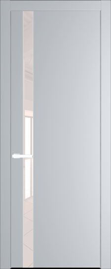 18PW Лайт Грей (RAL 870-01) стекло Lacobel Перламутровый лак