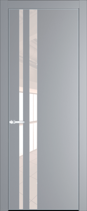 20PE Смоки (RAL 870-02) стекло Lacobel Перламутровый лак