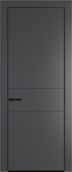 Межкомнатная дверь Profil Doors 14 PA Черный матовый Графит (Pantone 425С)