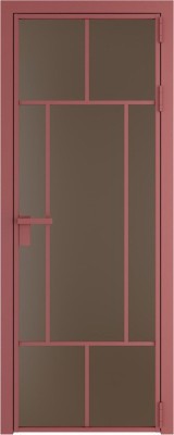 Алюминиевая дверь Profil Doors 10 AG Красный антрацит Монохром гляссе
