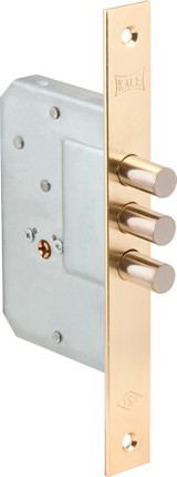 Замок Kale kilit (Кале килит) врезной крестообразный 189/3MF (45 mm) (латунь), 5 кл.