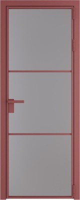 Алюминиевая дверь Profil Doors 13 AG Красный антрацит Монохром серый