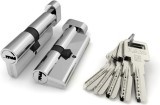 Цилиндровый Fuaro (Фуаро) механизм (R602/90) R6002Knob90(45+10+35) CP хром 5Key с вертушкой