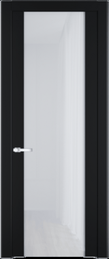 Межкомнатная дверь Profil Doors 1.13 P Белый триплекс Блэк