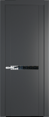 Межкомнатная дверь Profil Doors 1.4 P Лоран узор золото Графит (Pantone 425С)