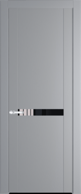 Межкомнатная дверь Profil Doors 1.4 P Lacobel Черный лак Смоки (RAL 870-02)