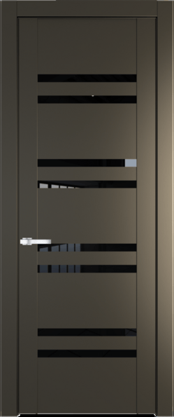 Межкомнатная дверь Profil Doors 1.6 P Черный триплекс Перламутр бронза