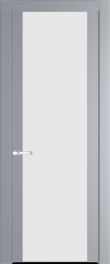 Межкомнатная дверь Profil Doors 1.7 P Монохром белый просветленный Смоки (RAL 870-02)