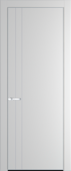 Межкомнатная дверь Profil Doors 12 PE Крем Вайт (RAL 120-02) Серебро