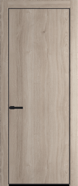 Межкомнатная дверь Profil Doors Orange 1 NE.O Дуб Сонома Черный матовый RAL9005