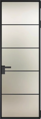 Алюминиевая дверь Profil Doors Orange 14AV.O Черный матовый