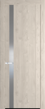Межкомнатная дверь Profil Doors 1.2 N Lacobel Серебряный лак Каштан светлый