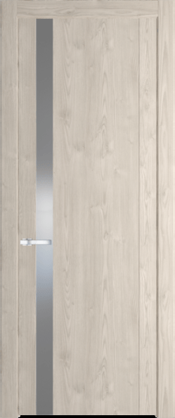 Межкомнатная дверь Profil Doors 1.2 N Lacobel Серебряный лак Каштан светлый