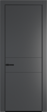 Межкомнатная дверь Profil Doors 14 PA Черный матовый RAL9005 Графит (Pantone 425С)