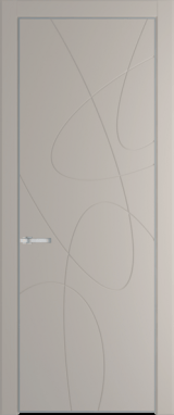 Межкомнатная дверь Profil Doors 6 PA Серебро Сэнд