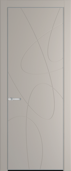 Межкомнатная дверь Profil Doors 6 PA Серебро Сэнд