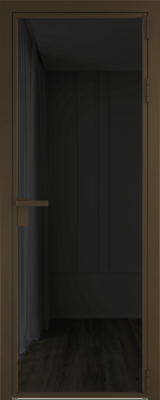 Алюминиевая дверь Profil Doors 1 AG Деорэ Черное тонированное