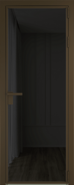 Алюминиевая дверь Profil Doors 1 AG Деорэ Черное тонированное