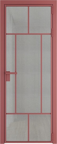 Алюминиевая дверь Profil Doors 10 AG Красный антрацит Рэте
