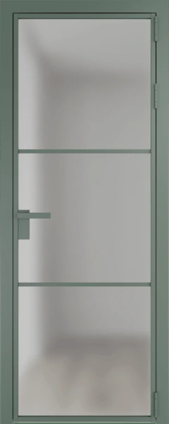 Алюминиевая дверь Profil Doors 13 AG Зеленый воск Матовое