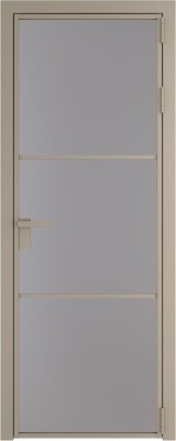 Алюминиевая дверь Profil Doors 13 AG Никель матовый Монохром серый