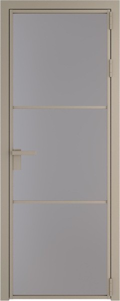 Алюминиевая дверь Profil Doors 13 AG Никель матовый Монохром серый