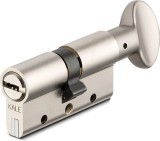 Цилиндровый механизм Kale kilit (Кале килит) с вертушкой 164 DBM-E/80 (35+10+35) mm никель 5 кл.
