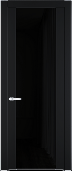 Межкомнатная дверь Profil Doors 1.13 P Черный триплекс Блэк