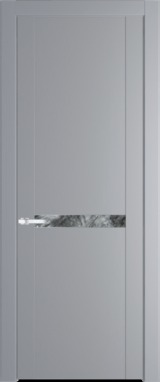 Межкомнатная дверь Profil Doors 1.4 P Атриум серебро Смоки (RAL 870-02)