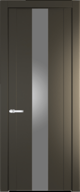 Межкомнатная дверь Profil Doors 1.9 P Монохром серебро (серебро матлак) Перламутр бронза