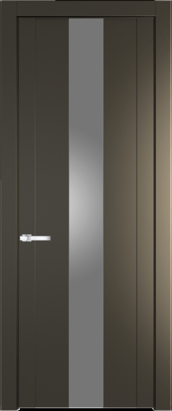Межкомнатная дверь Profil Doors 1.9 P Монохром серебро (серебро матлак) Перламутр бронза