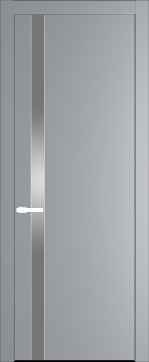 18PW Смоки (RAL 870-02) стекло Lacobel Серебряный лак