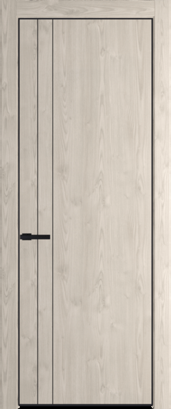 Межкомнатная дверь Profil Doors 12 NA Черный матовый Каштан светлый