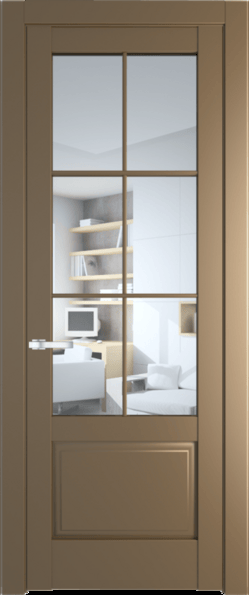 Межкомнатная дверь Profil Doors 4.2.2 (p.6) Перламутр золото Прозрачное