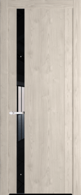 Межкомнатная дверь Profil Doors 1.2 N Lacobel Черный лак Каштан светлый