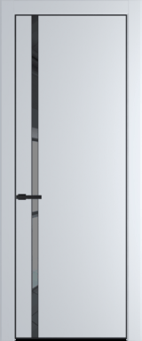 Межкомнатная дверь Profil Doors 21 PA Черный матовый RAL9005 Зеркало Grey Сэнд