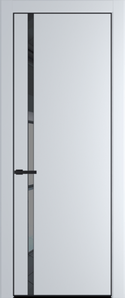 Межкомнатная дверь Profil Doors 21 PA Черный матовый RAL9005 Зеркало Grey Сэнд