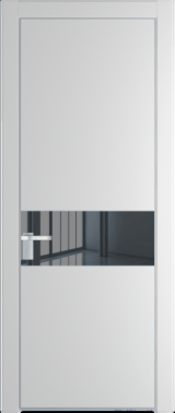 Межкомнатная дверь Profil Doors 17 PA Серебро Зеркало Grey Крем Вайт (RAL 120-02)