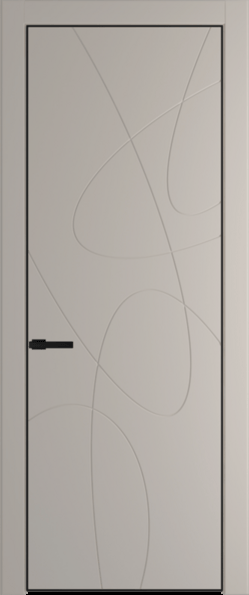 Межкомнатная дверь Profil Doors 6 PA Черный матовый Сэнд
