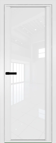 Алюминиевая дверь Profil Doors 2AGP Вайт Белый триплекс