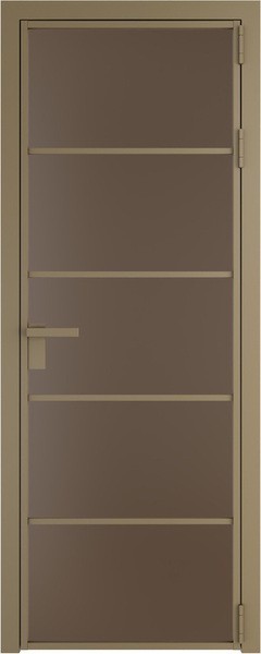 Алюминиевая дверь Profil Doors 14 AG Шампань Монохром гляссе