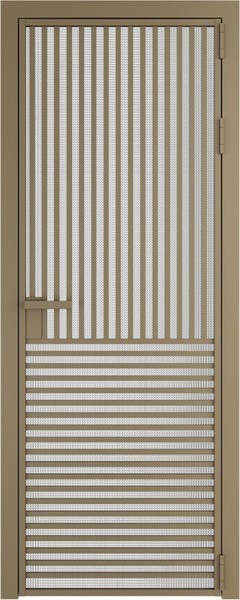 Алюминиевая дверь Profil Doors 17 AG Шампань Кризет