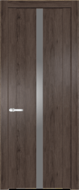 Межкомнатная дверь Profil Doors Orange 1.8N.O Дуб Тобакко Монохром серебро (серебро матлак)