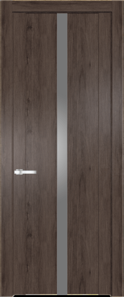 Межкомнатная дверь Profil Doors Orange 1.8N.O Дуб Тобакко Монохром серебро (серебро матлак)