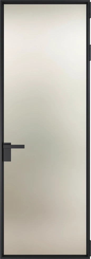 Алюминиевая дверь Profil Doors Orange 1AV.O Черный матовый