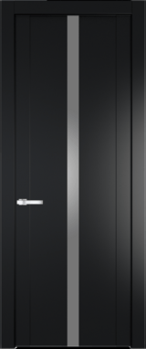 Межкомнатная дверь Profil Doors 1.8 P Lacobel Серебряный лак Блэк