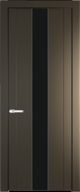 Межкомнатная дверь Profil Doors 1.9 P Монохром черный Перламутр бронза