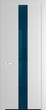 Межкомнатная дверь Profil Doors 1.9 P Зеркало синее Крем Вайт (RAL 120-02)