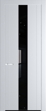 Межкомнатная дверь Profil Doors 1.9 P Lacobel Черный лак Вайт (RAL 110 96 02)