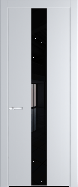Межкомнатная дверь Profil Doors 1.9 P Lacobel Черный лак Вайт (RAL 110 96 02)